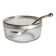 Caviar bowl & its spoon Bormioli Rocco glass & silver-plated metal, Italy 80s