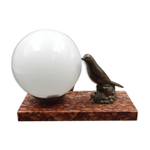 Table lamp "the little bird", marble base, circa 1950