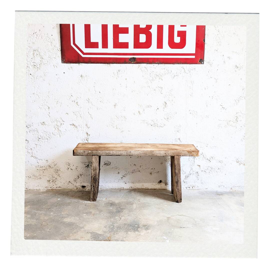 Banc Ancien Bois Brut Vintage Atelier