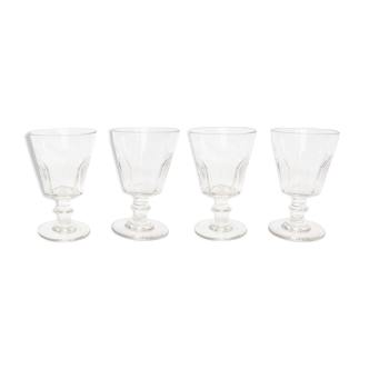 4 verres à pied 1900