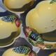 Vintage fruit dessert set