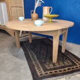 Vintage farmhouse coffee table with flap