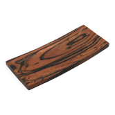 Signed rectangular pocket tray in royal ebony wood, 1970s