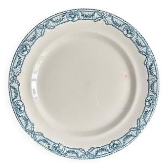 Round Salins ironstone dish, "Directoire" service