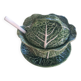 Cabbage soup tureen in earthenware