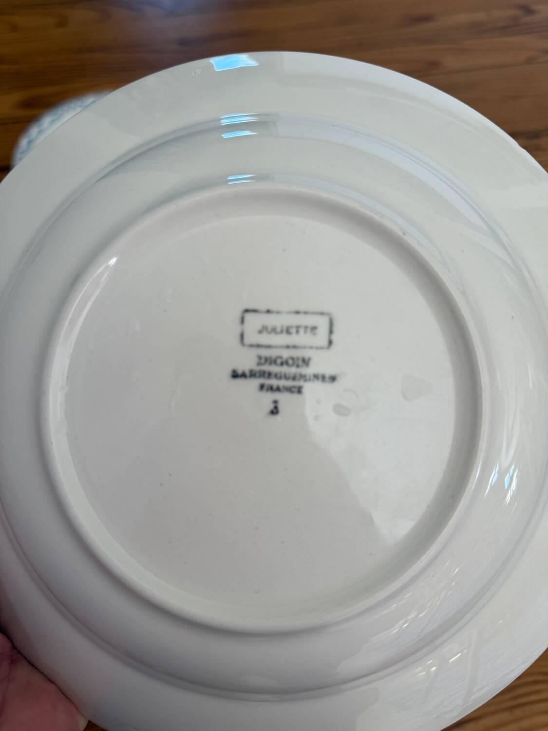 Digoin Juliette soup plates