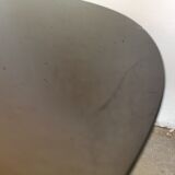 Oval coffee table in black opaline