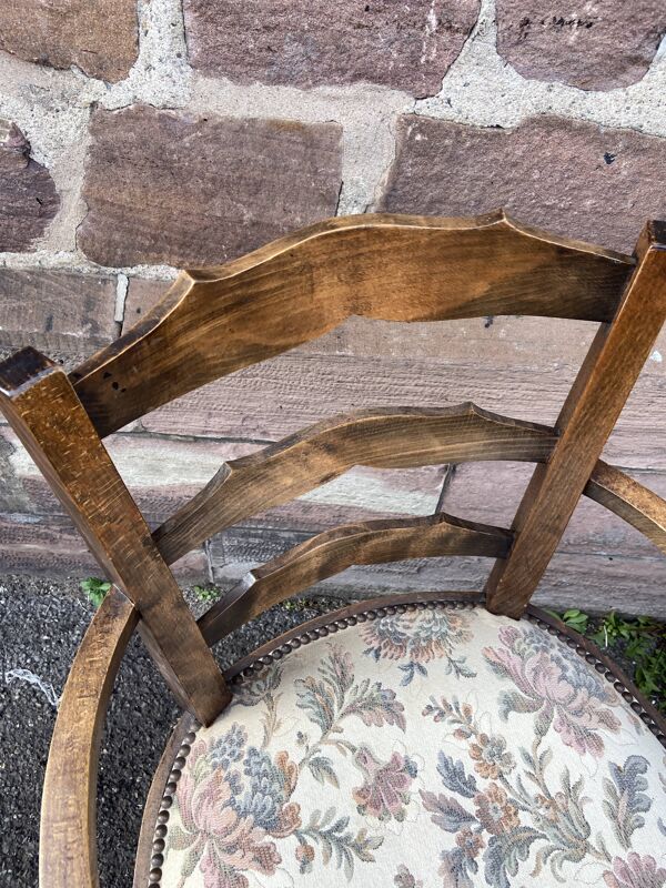 2 fauteuils type Bridge Art déco Néo classique salon style vintage 1950s