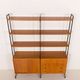 Wall unit, Scandinavian bookshelf in oak, 1970s.