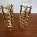 Gold-Plated Candleholders by Ceasar Stoffi & Fritz Nagel for BMF, 1960s, Set of 12