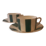 2 tasses a chocolat Sarreguemines