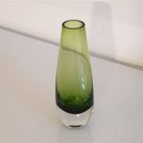 Vintage Scandinavian glass vase 1960