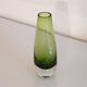 Vase vintage scandinave en verre 1960