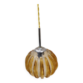 Vintage amber glass vintage pendant light
