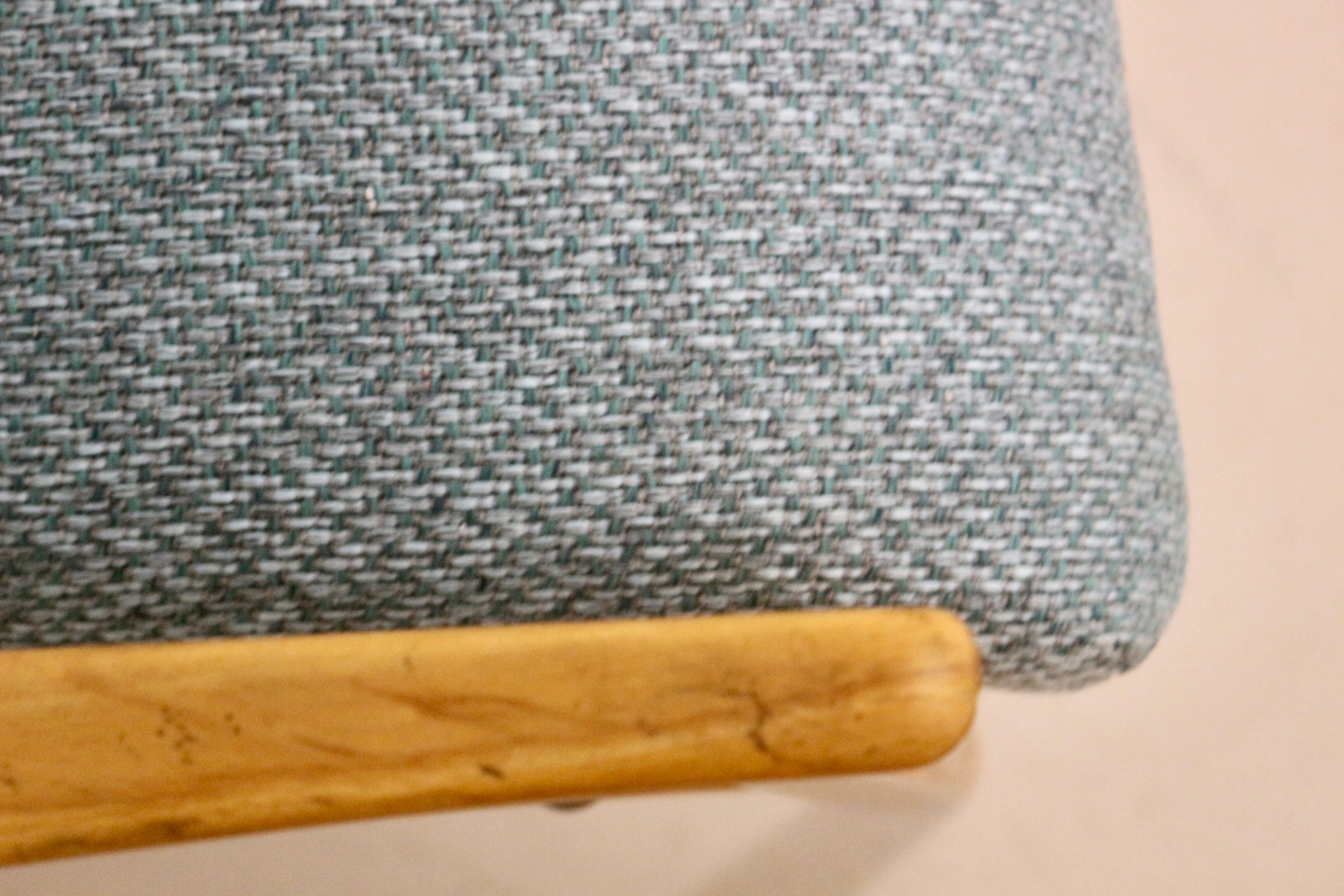 Pair of vintage armchairs in beech year 60