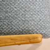 Pair of vintage armchairs in beech year 60