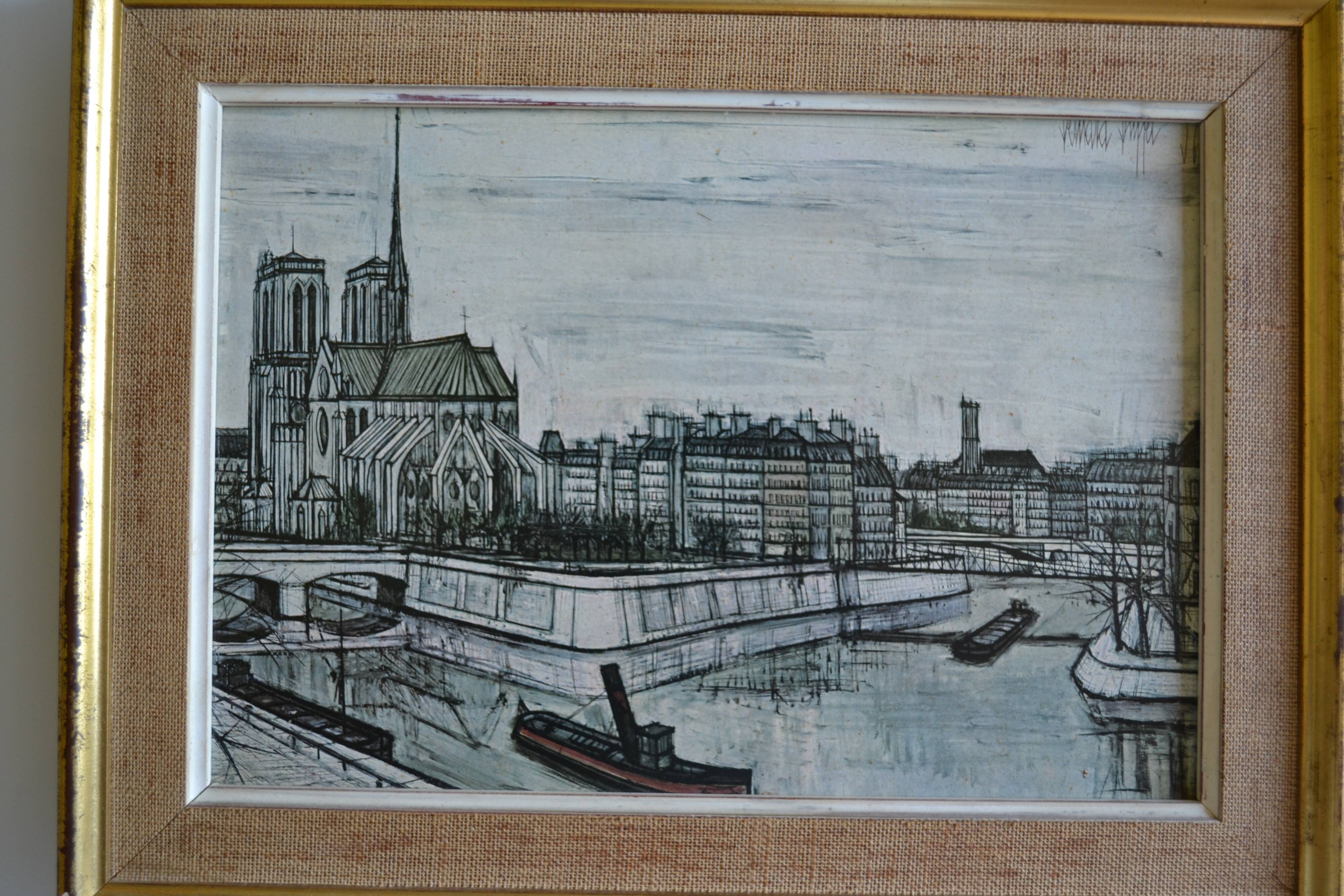 Notre Dame de Paris by Bernard Buffet 1957 framed art print