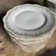 Large Limoges porcelain dinner service – floral decoration and gold trim