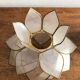 Lotus flowers in mother-of-pearl sconces