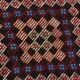 Tapis Kilim tribal bleu et bordeaux