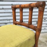 Paire de tabourets en rotin