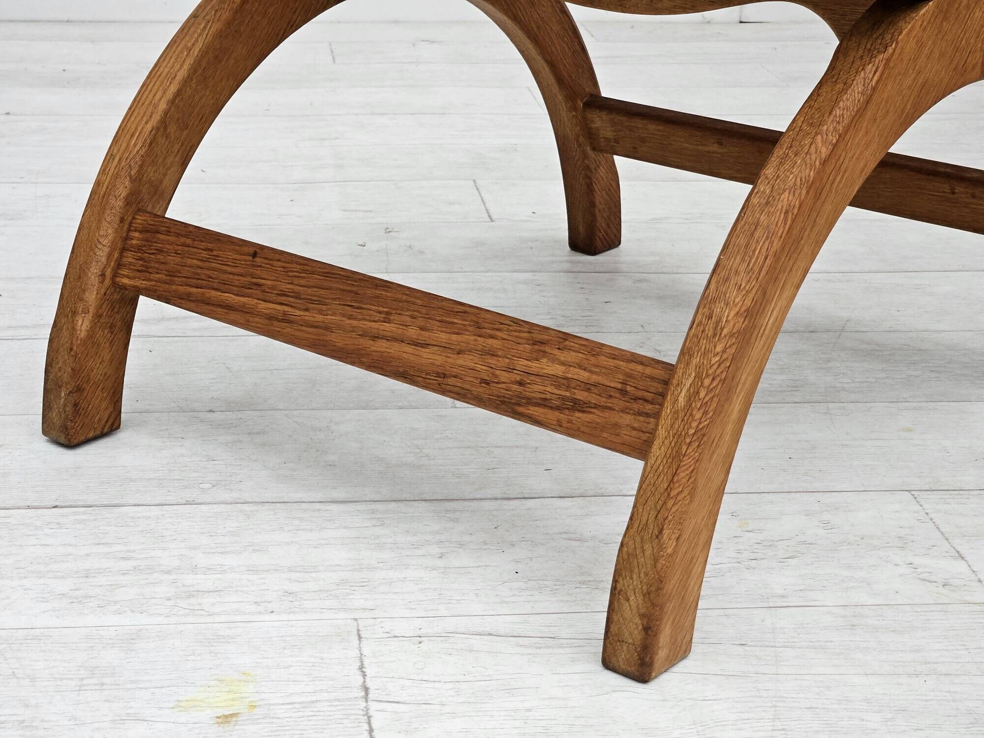 1960s, Danish design by Henning Kjærnulf, reupholstered lounge chair, model "Kurul".