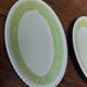 Pair of Badonviller iron earthenware dishes, Amina model