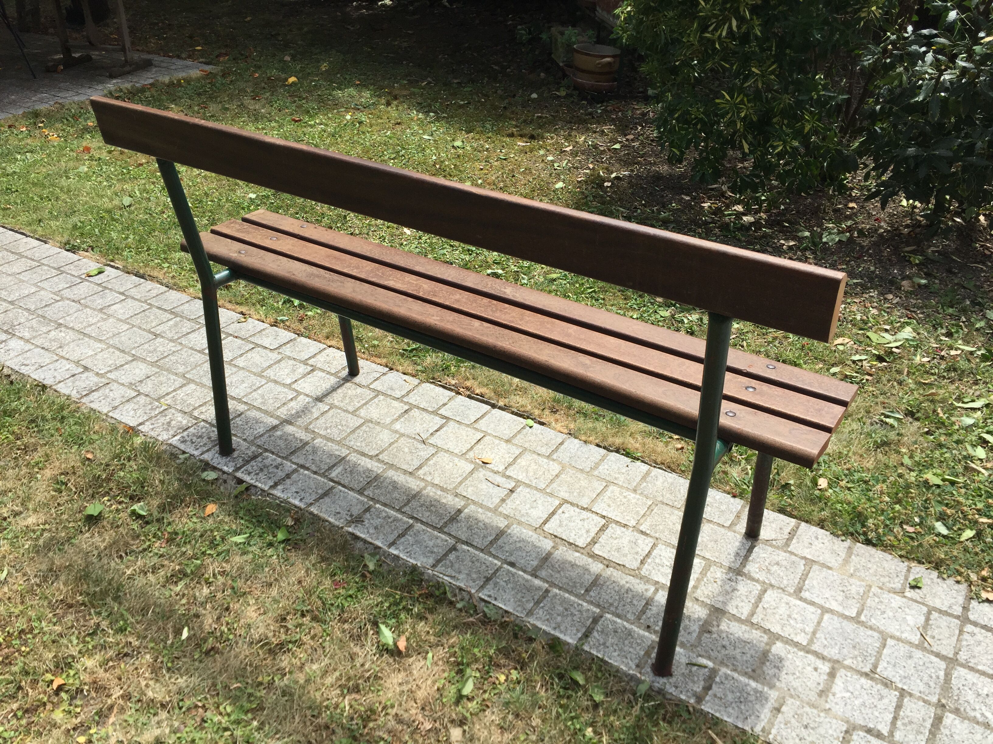 School bench with backrest