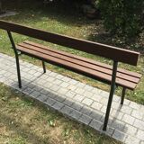 School bench with backrest