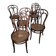 Set of 6 vintage Hoffmann chairs.