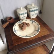 Assiette piédouche Longchamp circa 1930