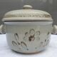 Soup or vinegar sarreguemines morzine 1970 gray floral decoration brown