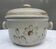 Soup or vinegar sarreguemines morzine 1970 gray floral decoration brown