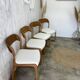 Set of 4 Baumann sled chairs