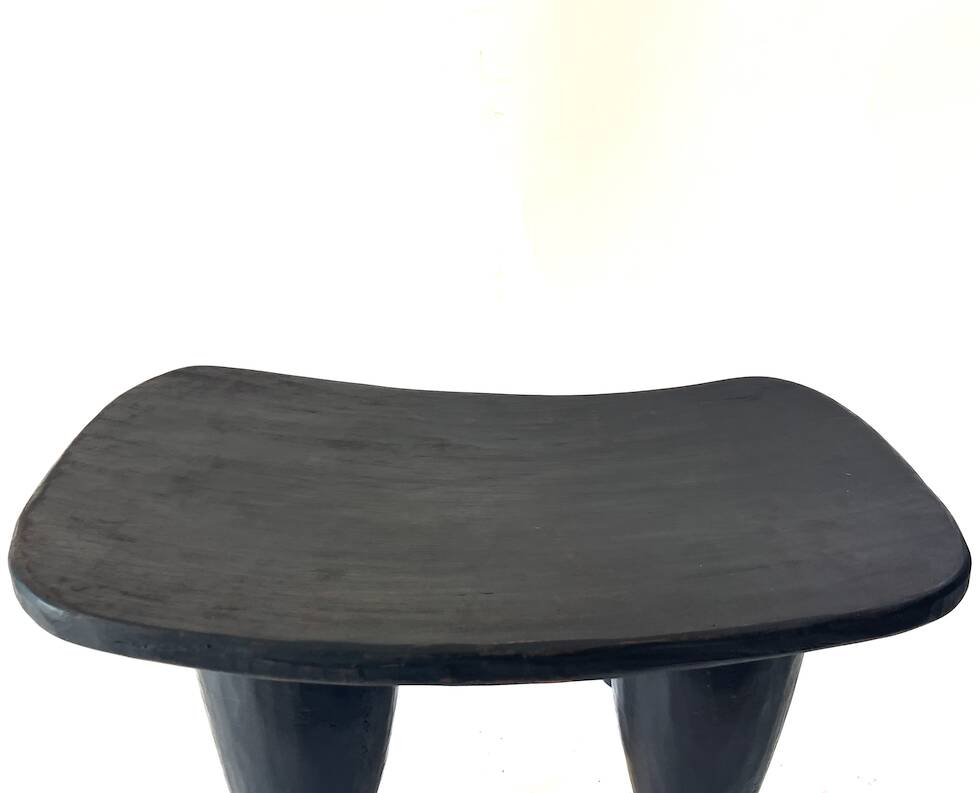 Tabouret Senoufo en bois noir, Côte d'Ivoire