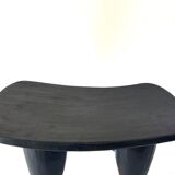 Senoufo M Black wooden stool Side table Bedside table - Côte d'Iv