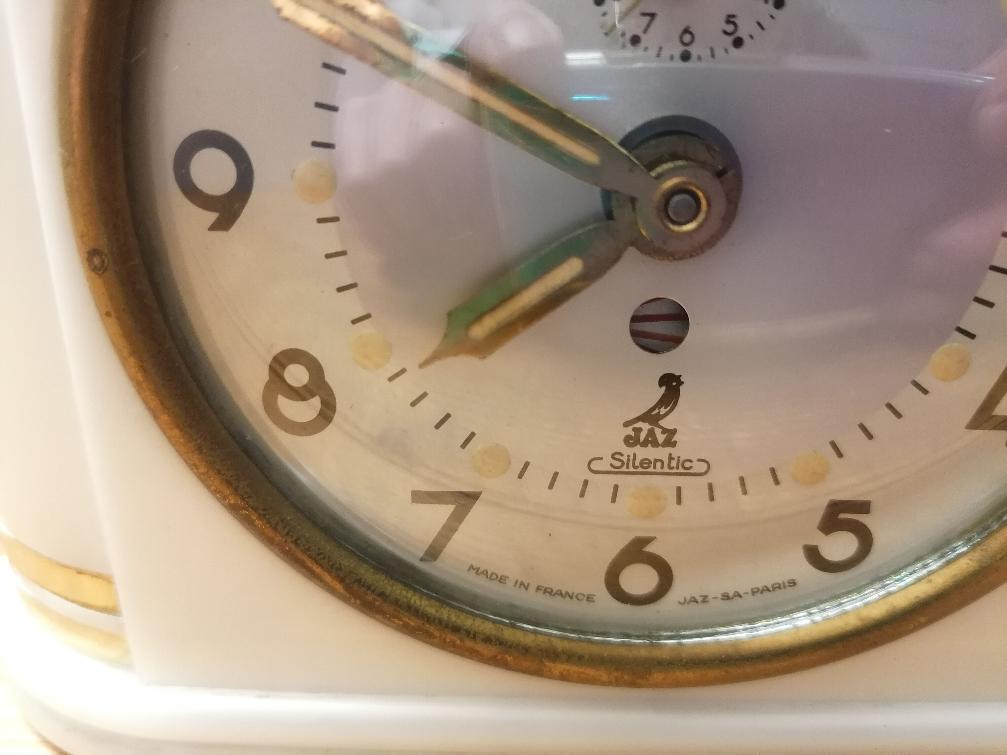 Mechanical clock Jaz Silentic, years 50/60