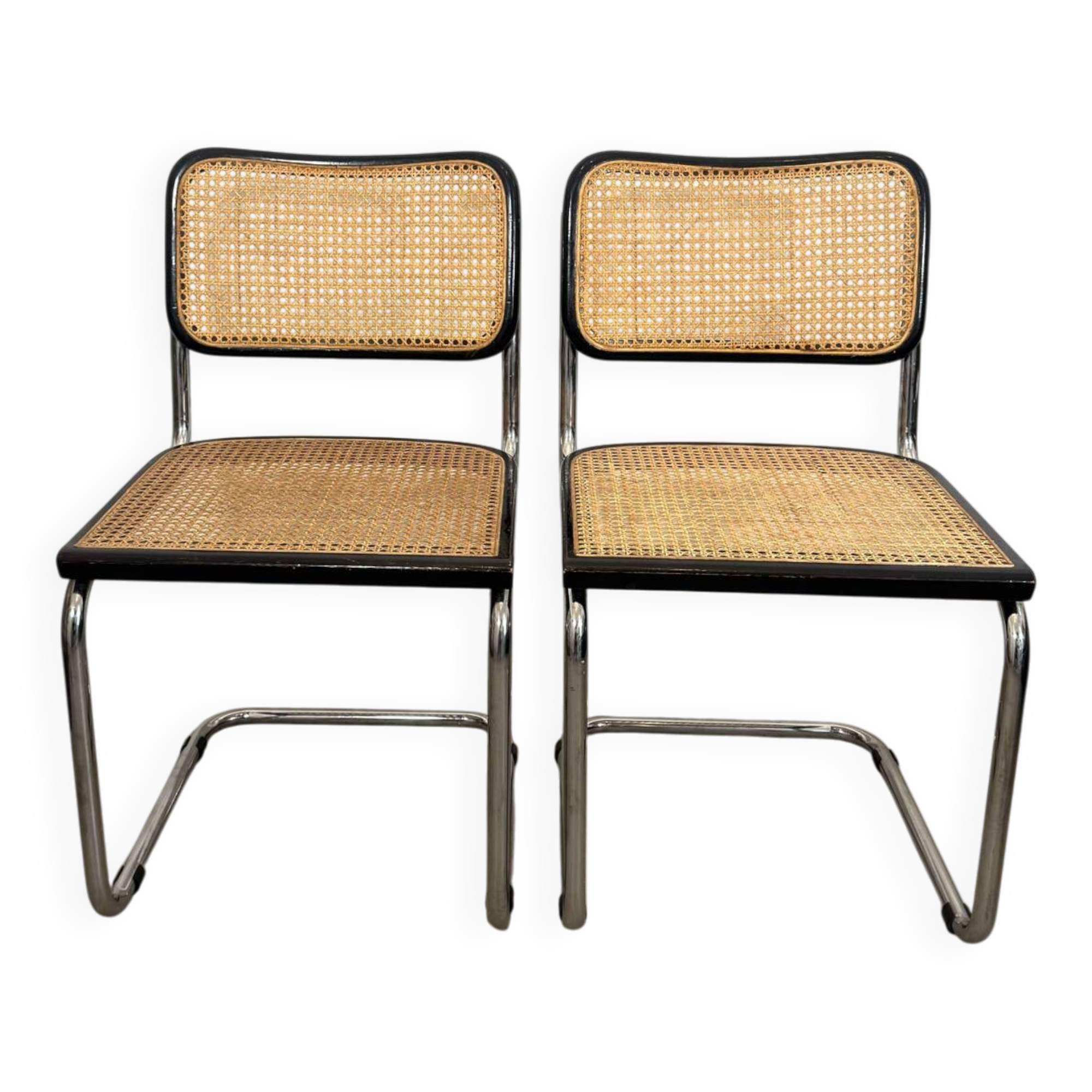 Paire de chaises Marcel Breuer b32 Cesca made in Italy