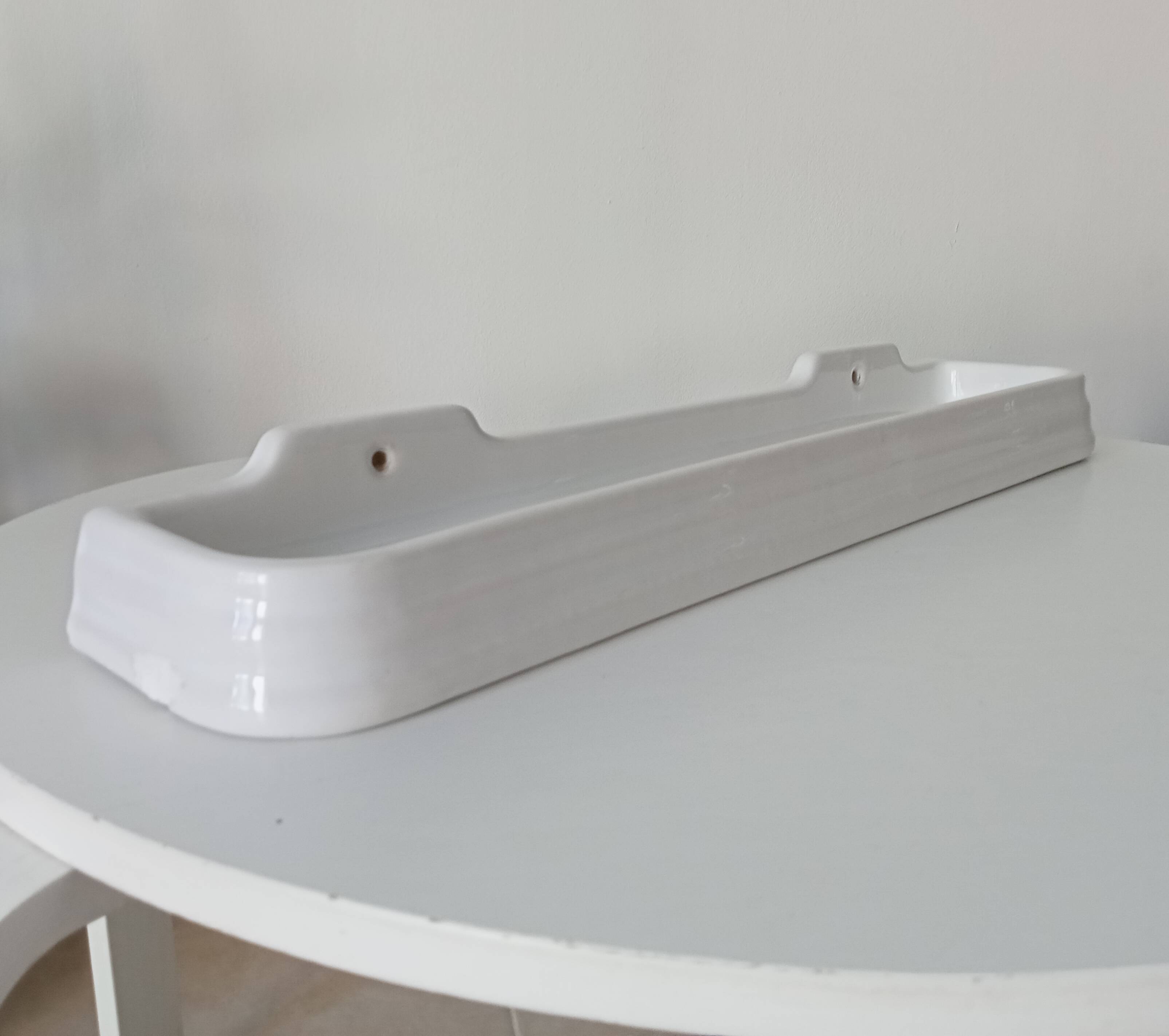 50s Art Deco Bathroom Wall Shelf