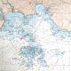 Map of Finistère and the Gulf of Morbihan, west coast of France, 1981