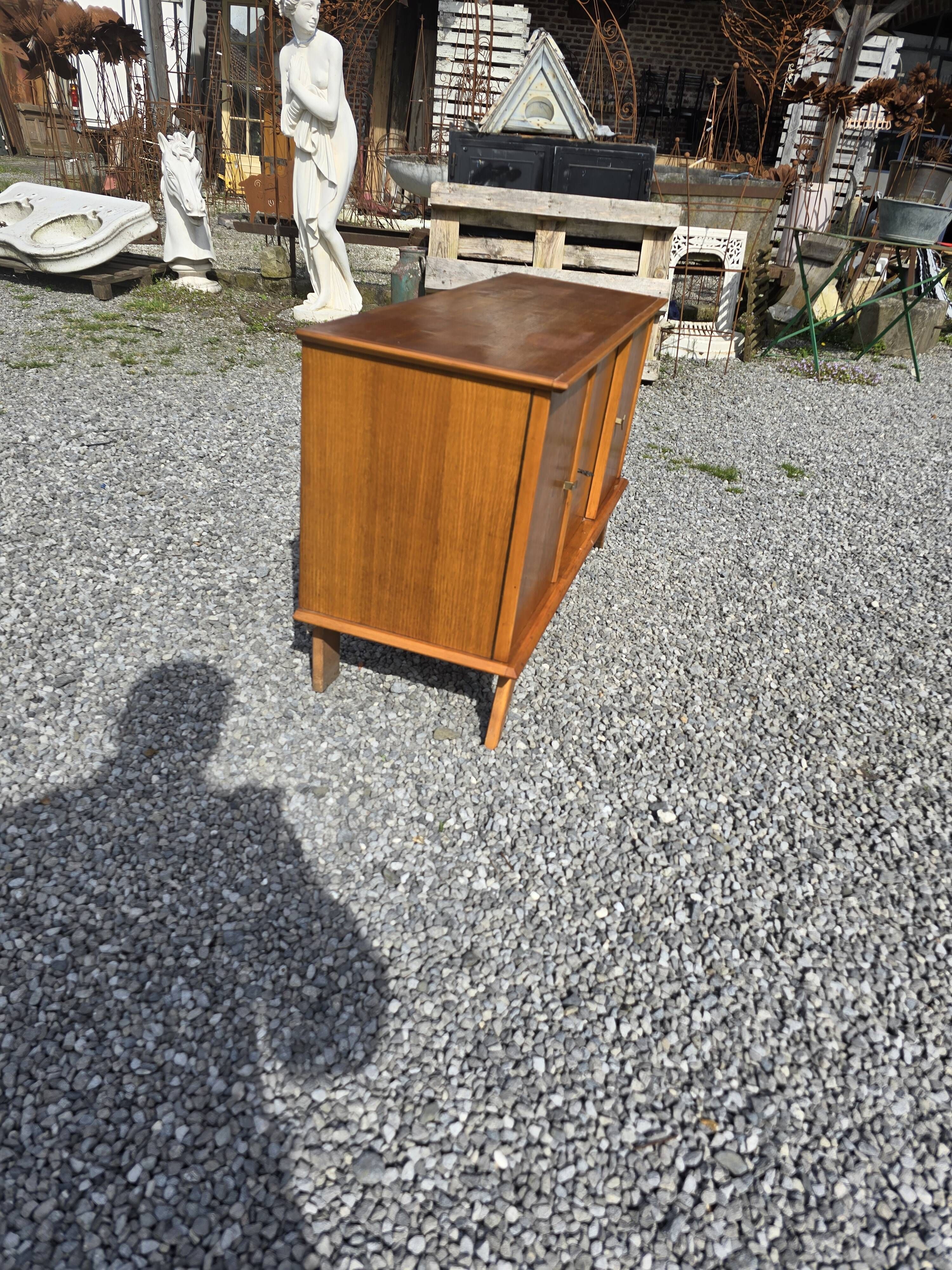 Vintage 3-door sideboard from the 60s in oak