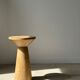 Side table, end of sofa in natural mango monoxyl conical tray H:50cm