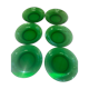 6 assiettes creuses vereco france numérotées en verre verte vintage 1970