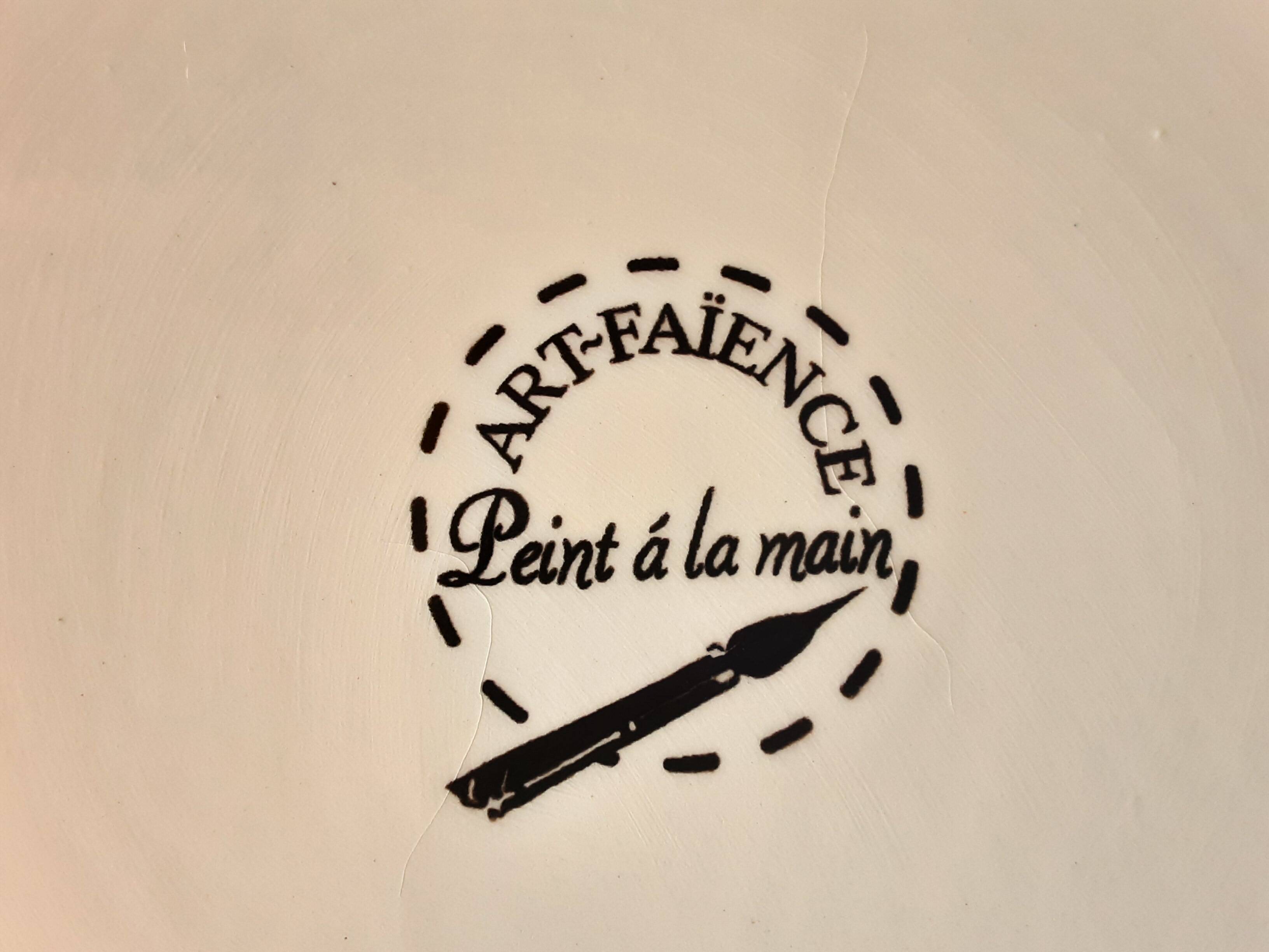 Decorative plate Art faience