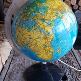 Vintage globe 1980