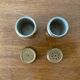 Antique Vintage Brass Salt Pepper Shaker Set