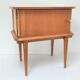 Bedside wood feet tapered 60s
