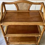 Rattan & cane side table - Very good condition