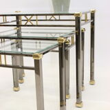 nest side tables Tables Miniset Gold and silver Eicholtz Lindon