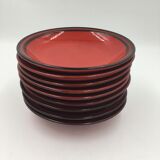 Set of 9 Jasba hollow plates